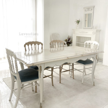 프렌치 엔틱몽펠리에확장4인 식탁의자셋트 프렌치프랑스가구